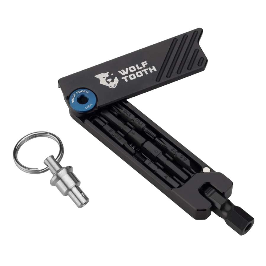 Blue - Wolf Tooth 6 Bit Hex Wrench Multitool