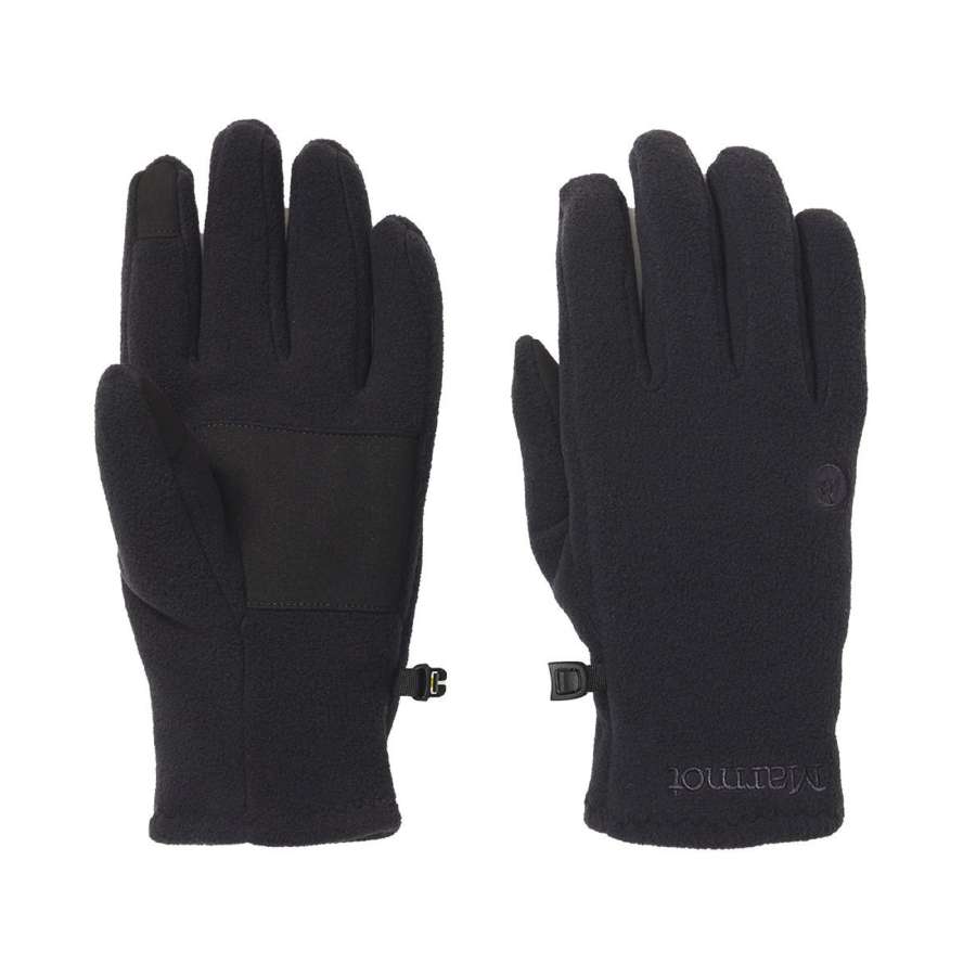 Black - Marmot Rocklin Fleece Glove