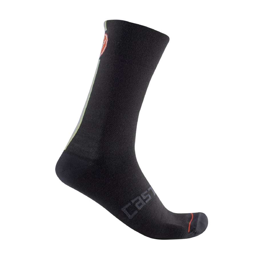 BLack - Castelli Racing Stripe 18 Sock