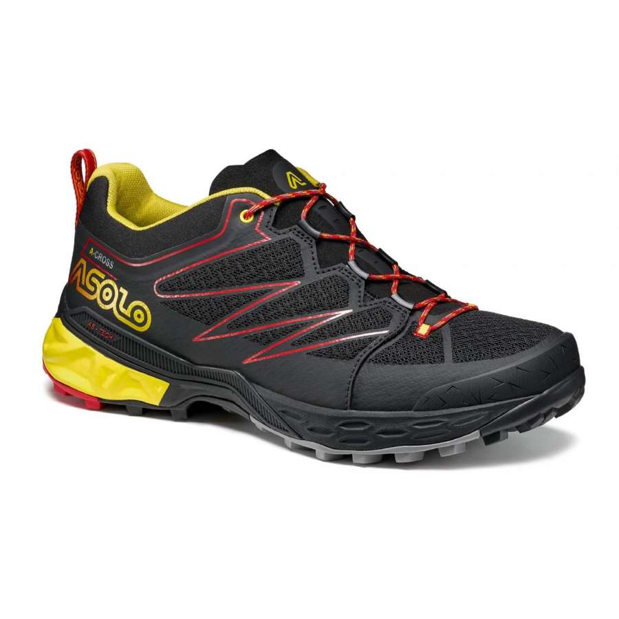 Black/Black/Yellow - Asolo Softrock MM - Zapatos de Trekking