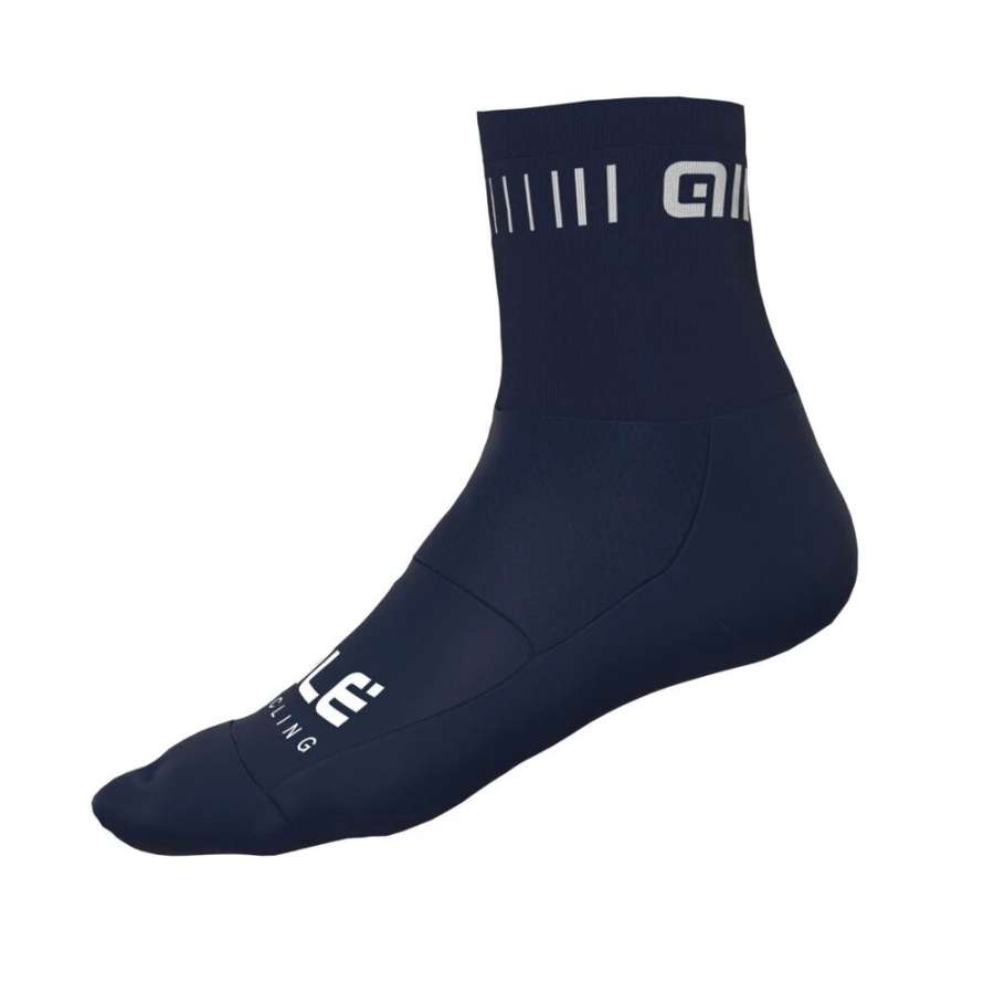 NAVY BLUE/WHITE - Alé Strada Q-Skin 14cm Socks