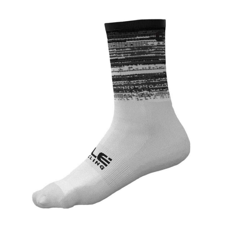 WHITE/black - Alé Scanner Q-Skin 16cm Socks