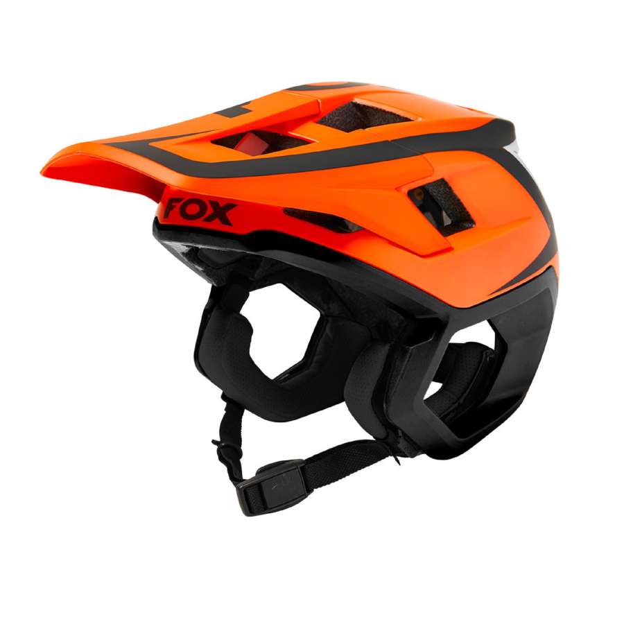 Flo Orange - Fox Racing Dropframe Pro Helmet Dvide