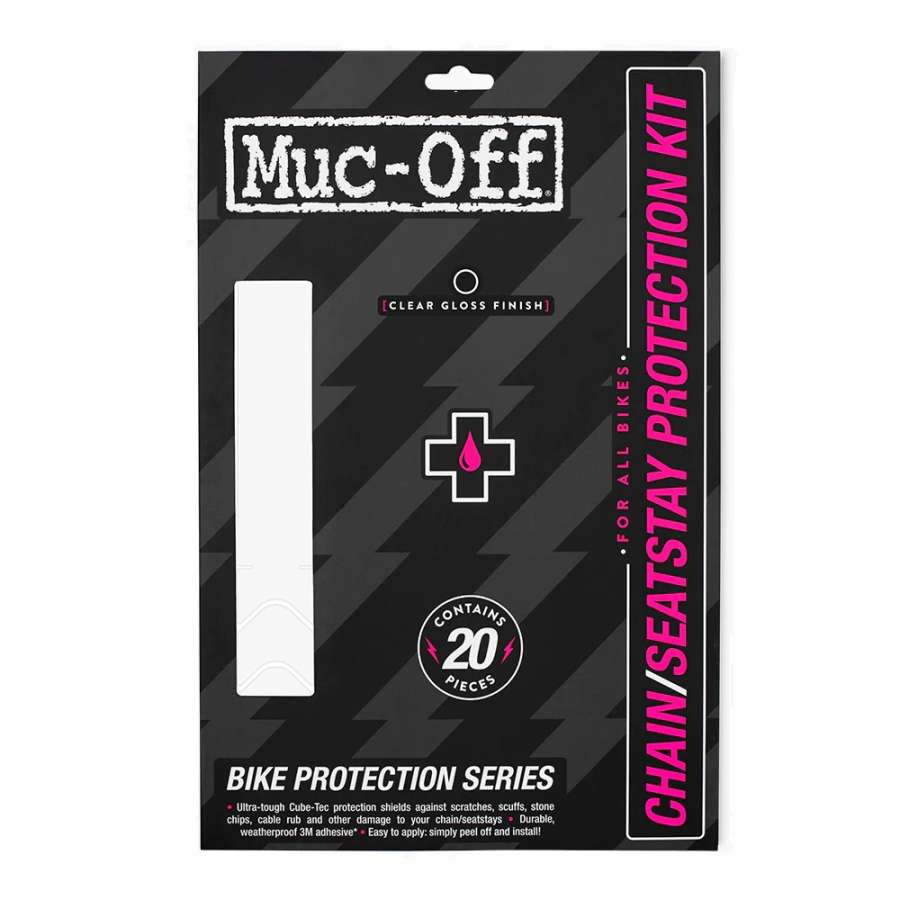 CLEAR GLOSS - Muc-Off Chainstay Protection Kit
