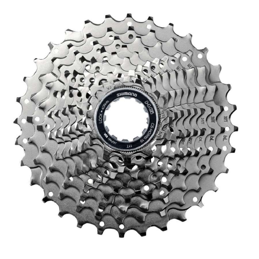 Silver - Shimano HG500 10-Speed  Cassette