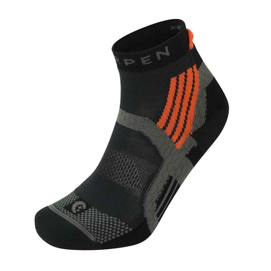 Anthracite/Orange - Lorpen T3 Trail Running Padded Eco