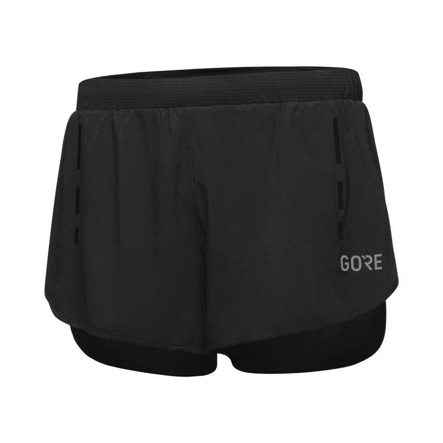 Black - GOREWEAR Split Shorts Mens