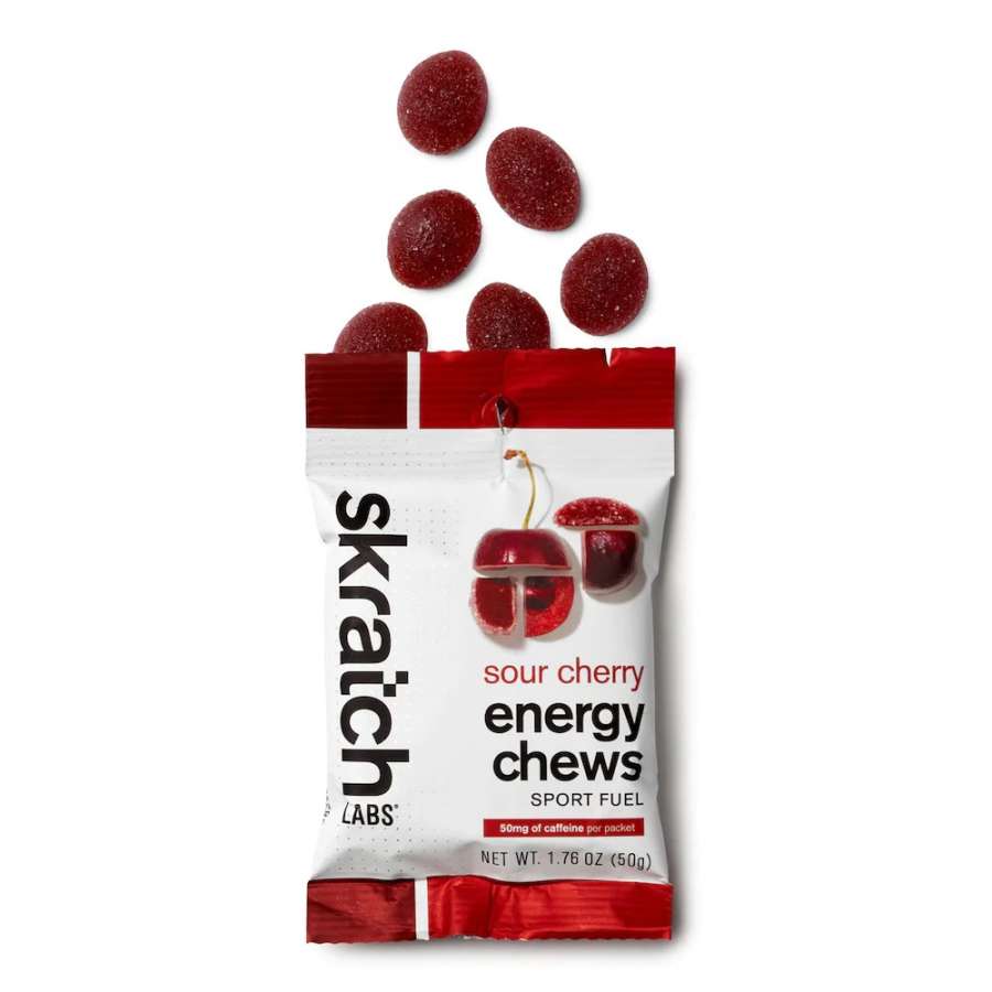 Sour Cherry - Skratch Labs Energy Sport Chews Fuel