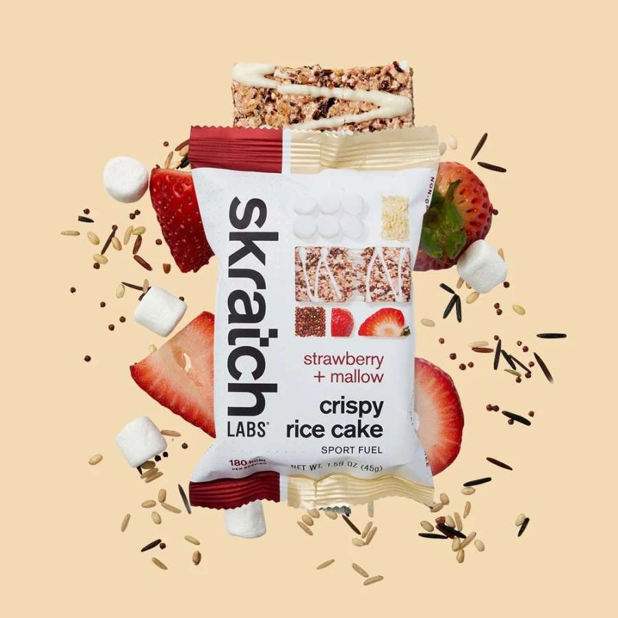 Strawberries + Mallow - Skratch Labs Crispy Rice Cake Sport Fuel