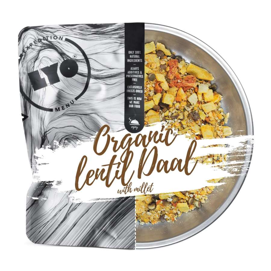 97 gr - Lyo Food Dahl de Lentejas Orgánicas con Mijo