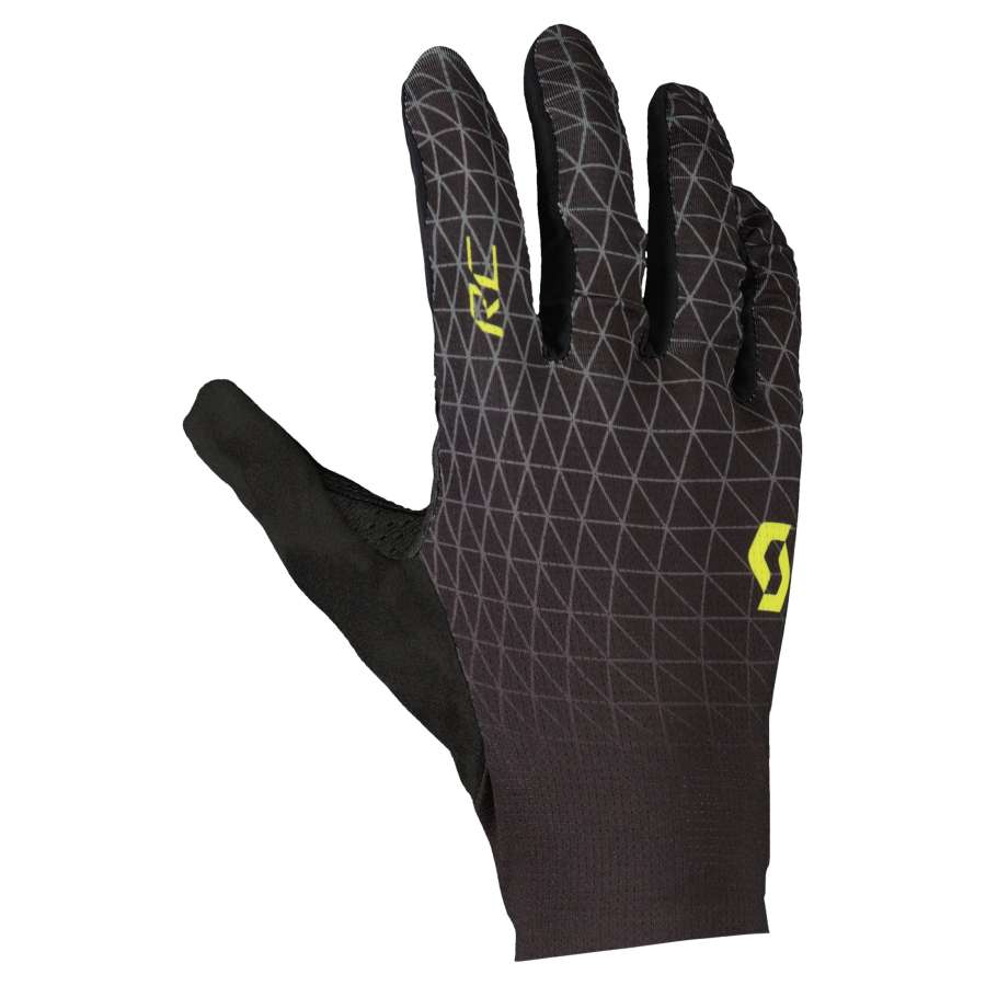 Black/Sulphur Yellow - Scott Glove RC Pro LF