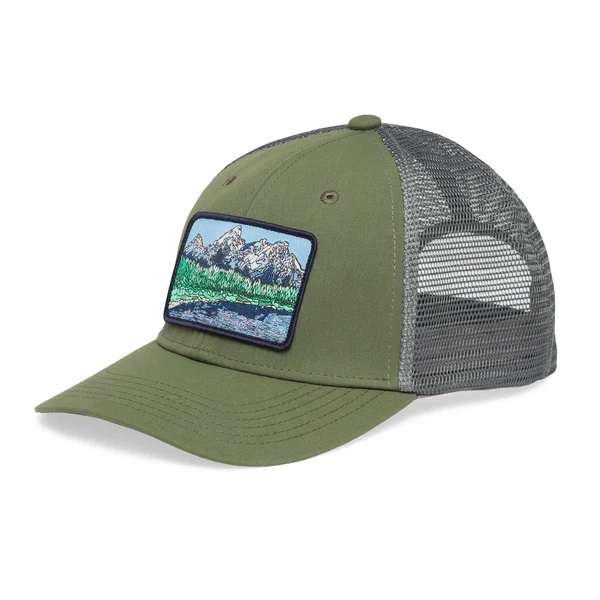 Teton Reflection - Sunday Afternoons Artist Series Patch Trucker