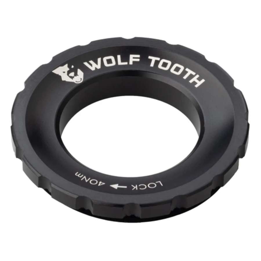 Black - Wolf Tooth Centerlock Rotor Lockring – External Spline