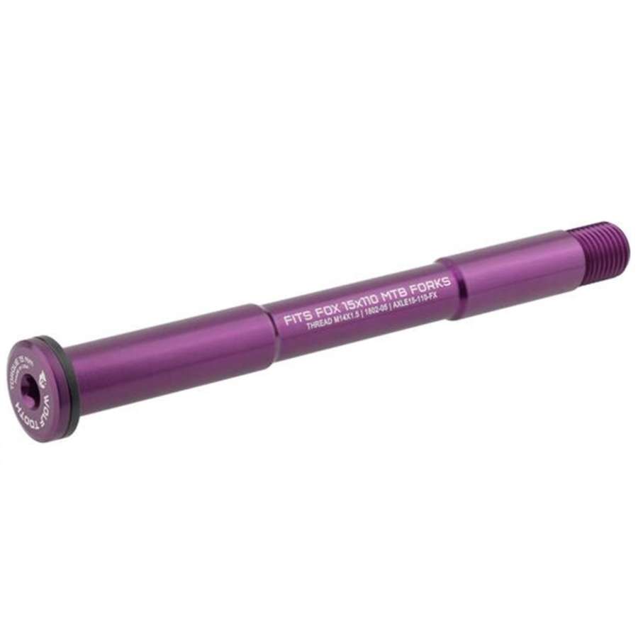 Purple - Wolf Tooth Front Axle for Fox Suspension Forks110mm- Boost