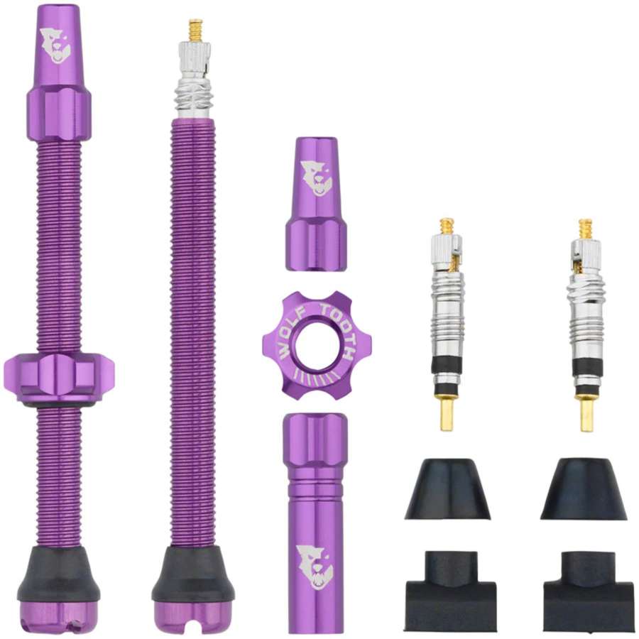 Purple - Wolf Tooth Tubeless Valve Stem Kit60mm