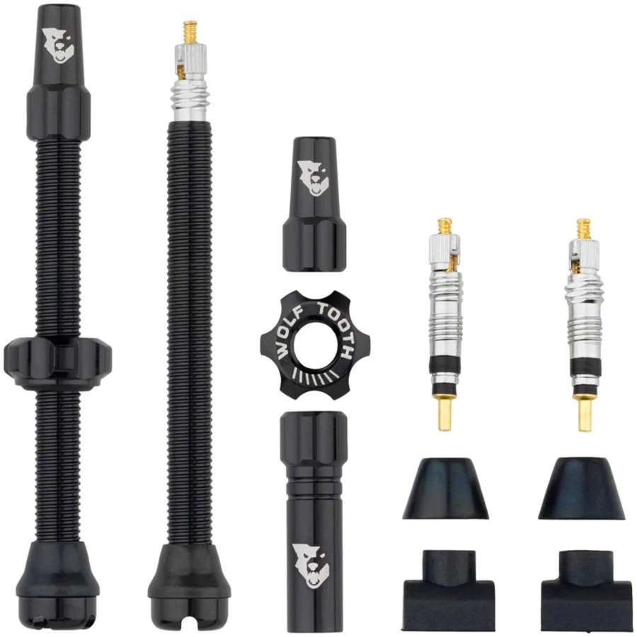 Black - Wolf Tooth Tubeless Valve Stem Kit60mm