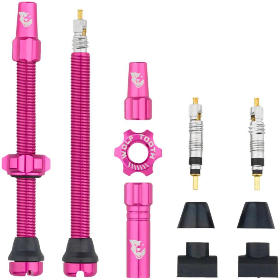 Pink - Wolf Tooth Tubeless Valve Stem Kit60mm