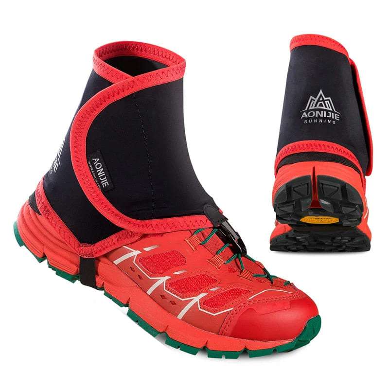 Black/Red - Aonijie Running Gaiters