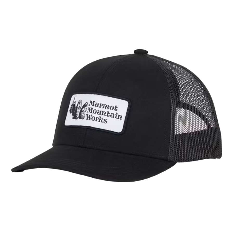 Black/Black - Marmot Retro Trucker Hat