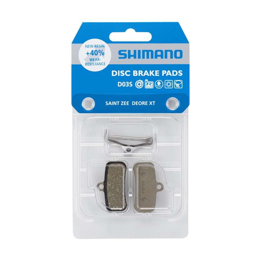 D03S-RX - Shimano Brake pads D03S-RX Resin for 4 Pistons 25 pairs