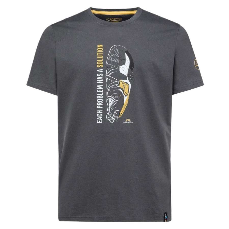 Carbon/Yellow - La Sportiva Solution T-Shirt Hombre