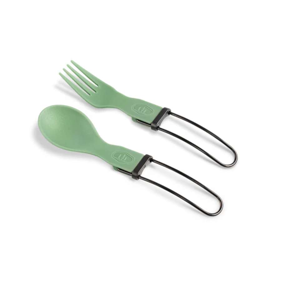 Green - GSI Tekk Folding Cutlery Set - Grey