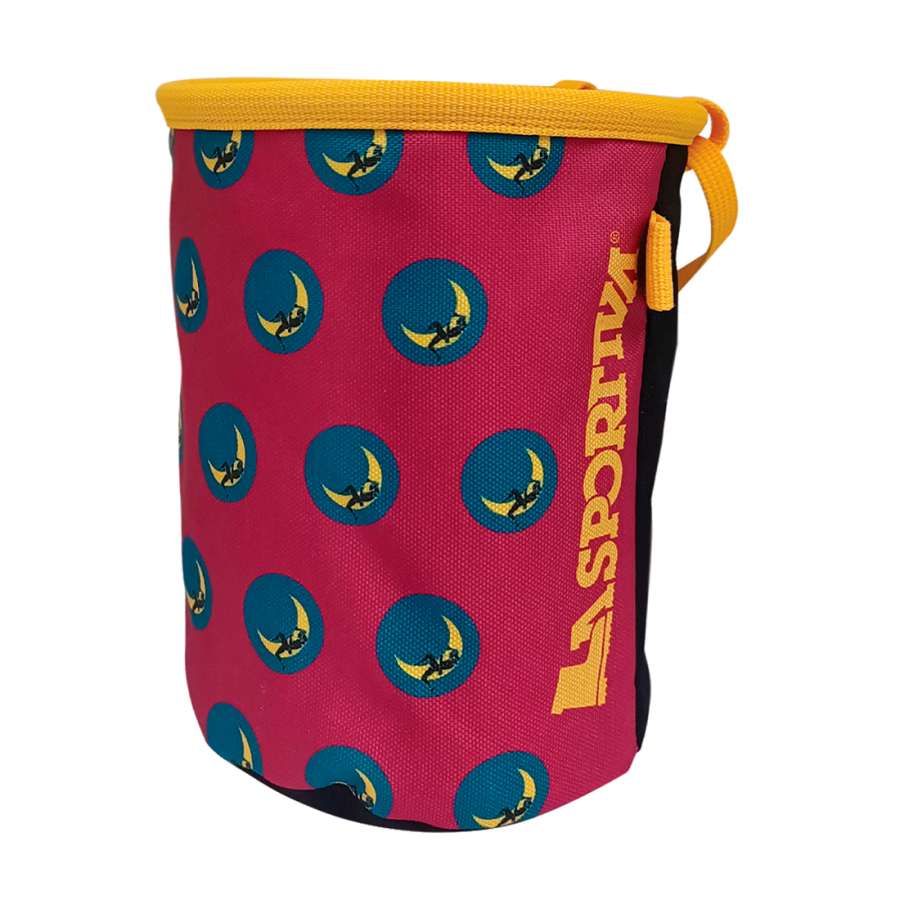 Fucsia/Giallo - La Sportiva Climbing On The Moon Chalk Bag