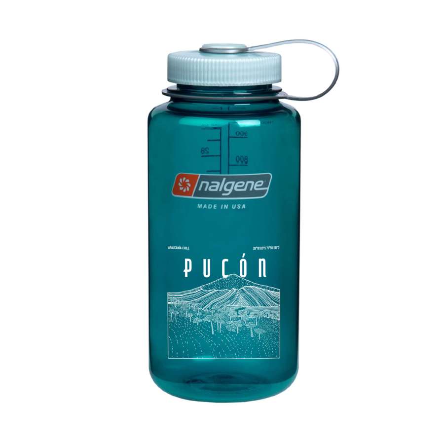 Trout Green - Nalgene 32oz Wide Mouth Sustain Logo Pucon