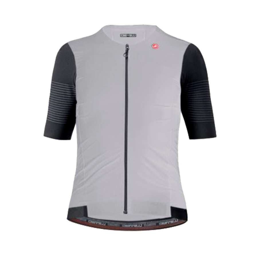 Silver Gray - Castelli Premio Black Jersey