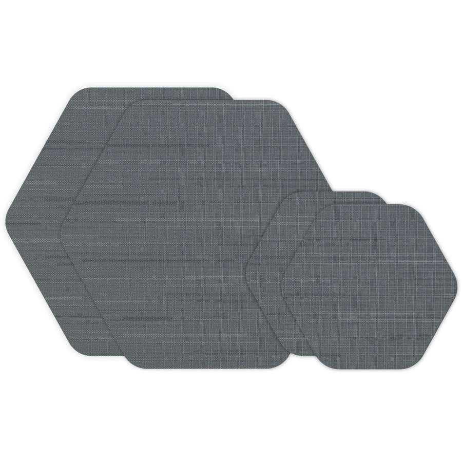 Grey - Gear Aid Tenacious Tape Ripstop Patches Hex