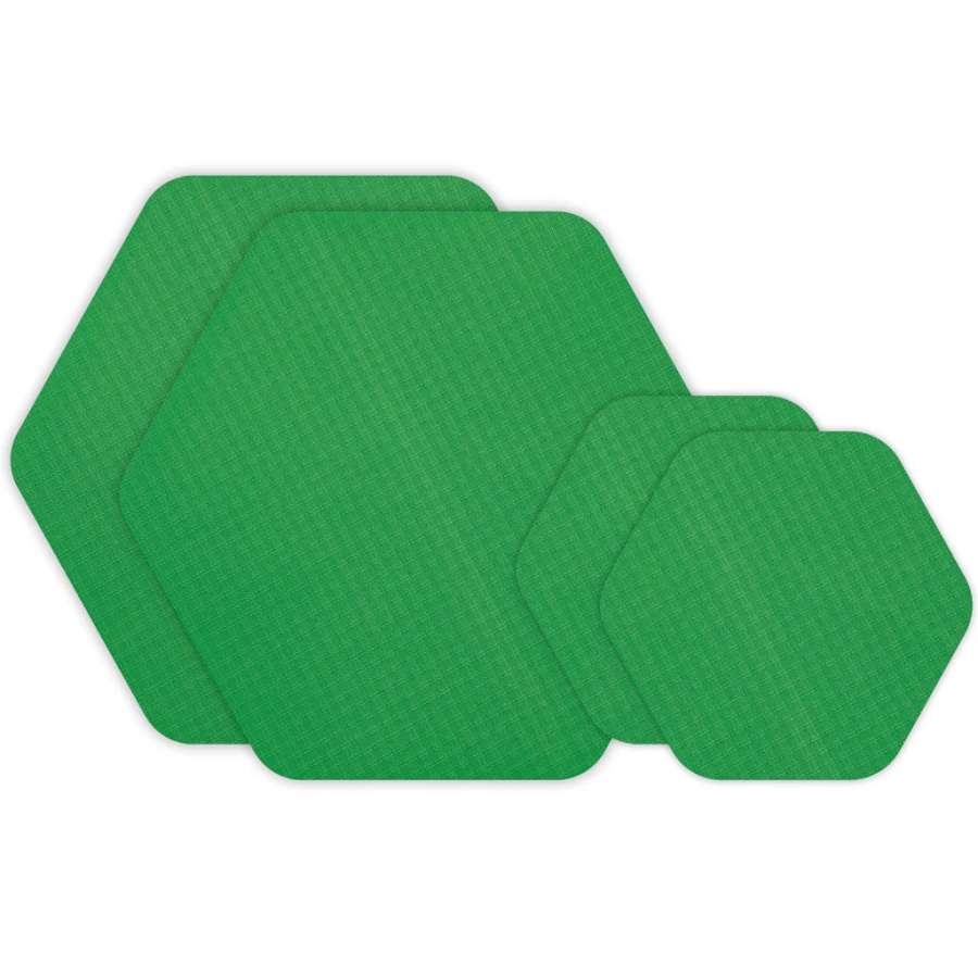 Green - Gear Aid Tenacious Tape Ripstop Patches Hex