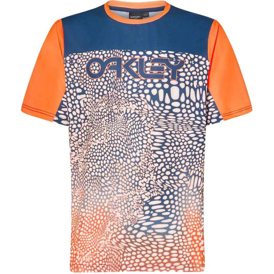 Blue/Orange - Oakley MAVEN COAST SS JERSEY