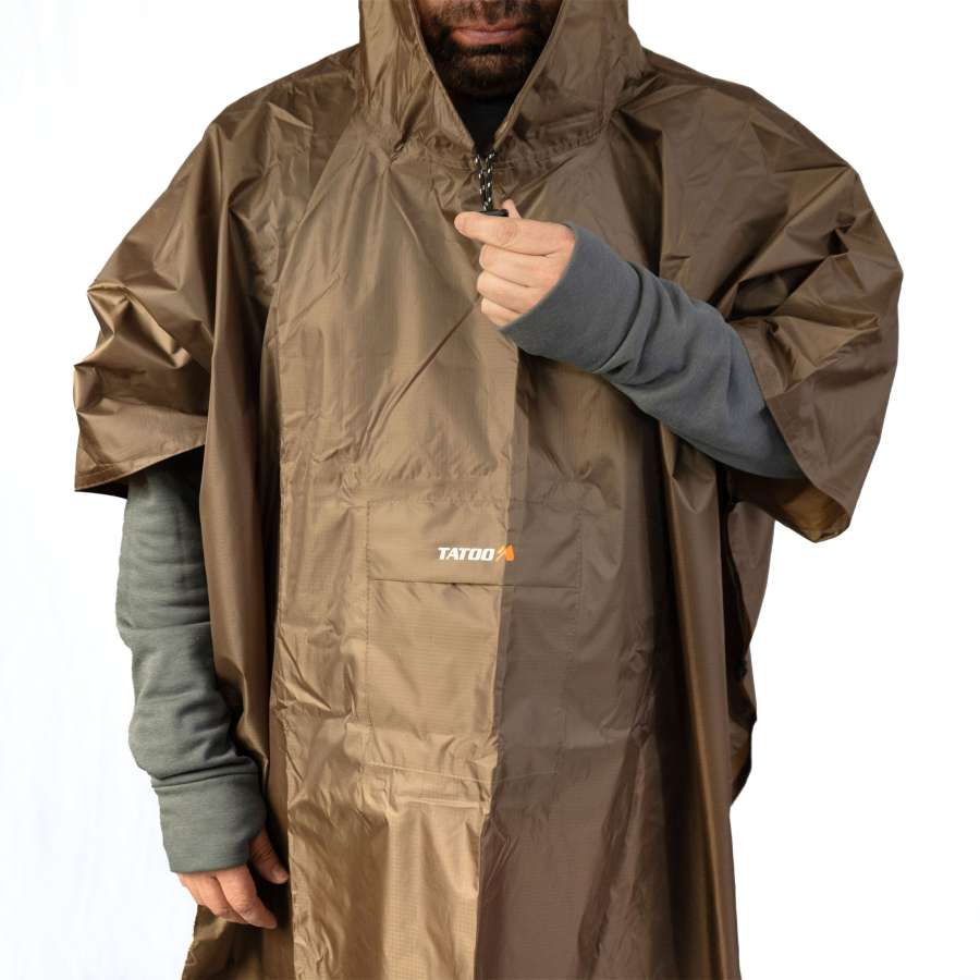 FRONT - Tatoo Rain Poncho