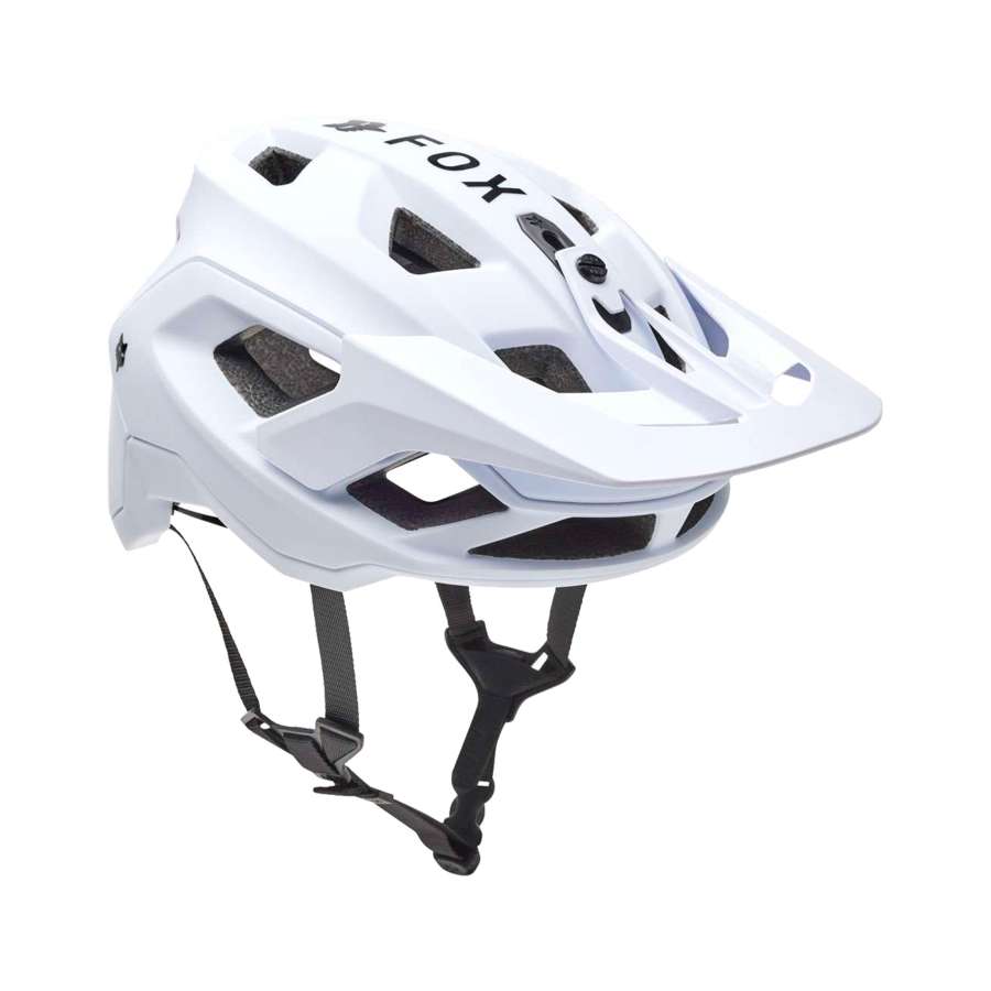 White - Fox Racing Speedframe Helmet Solid, Ce