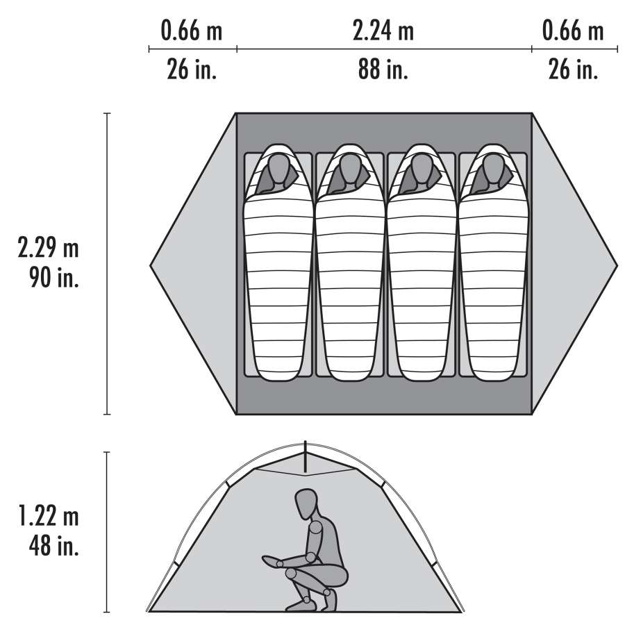  - MSR Elixir 4 Tent S25