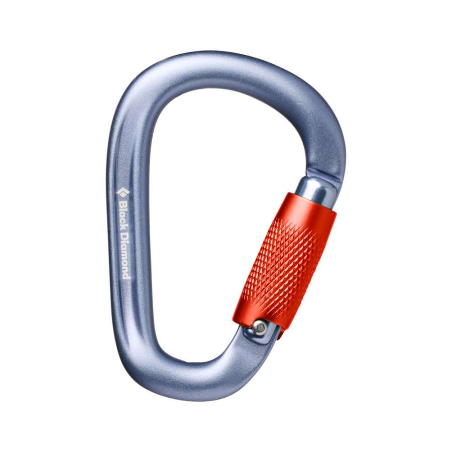 Gray - Black Diamond Pearlock Twistlock Carabiner