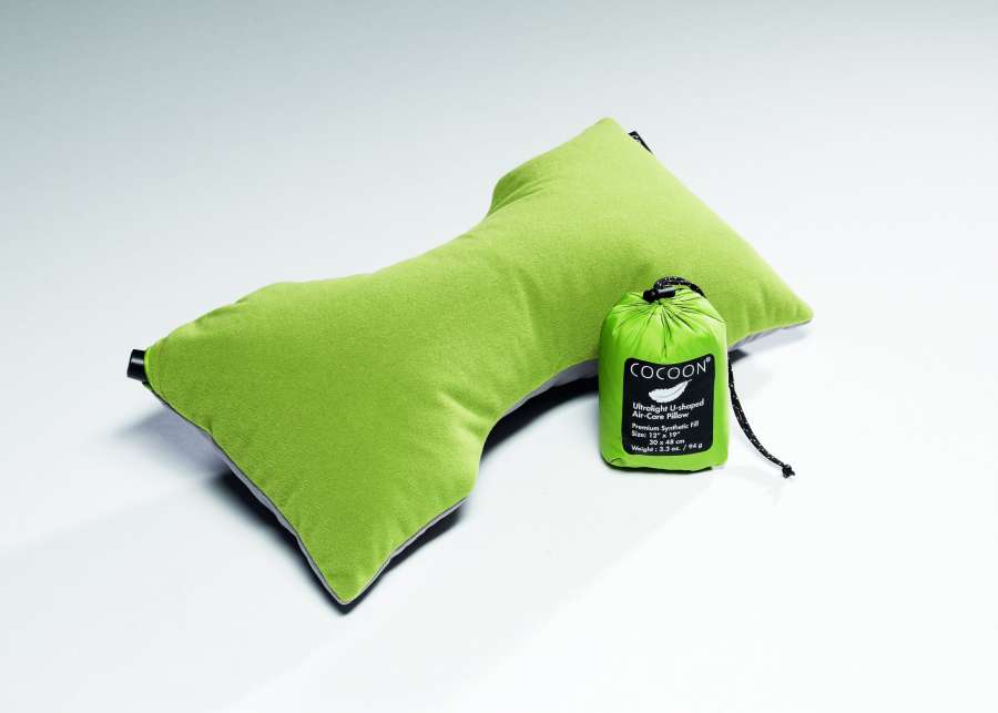 WASABI/GREY - Cocoon Ultralight Air Core Travel Lumbar Pillow