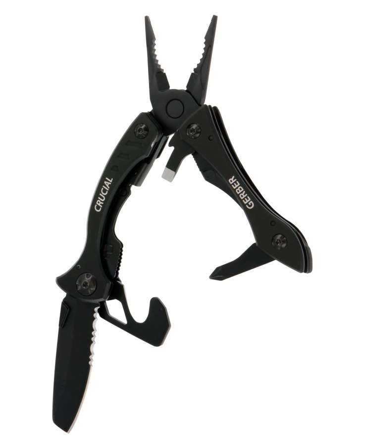  - Gerber Crucial Black - With strap cutter