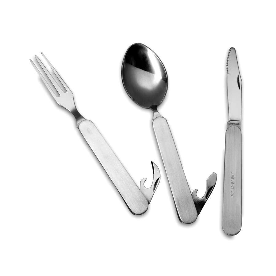  - Lifeventure Folding Knife, Fork & Spoon