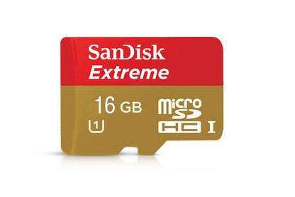  - GoPro SanDisk Extreme® de 16 GB microSDHC™ C/ Adaptador