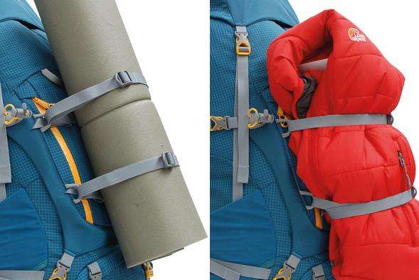 PUNTOS DE ANCLAJE - Lowe Alpine Axiom Elbrus 65:75