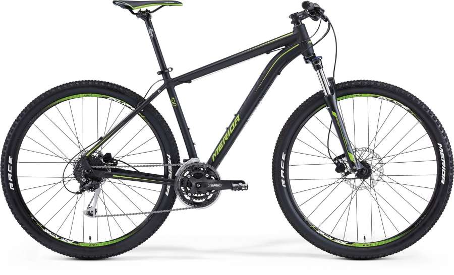 MATT BLACK(GREEN/DK. GREY) - Merida Bikes Big.Nine 100 - 2015