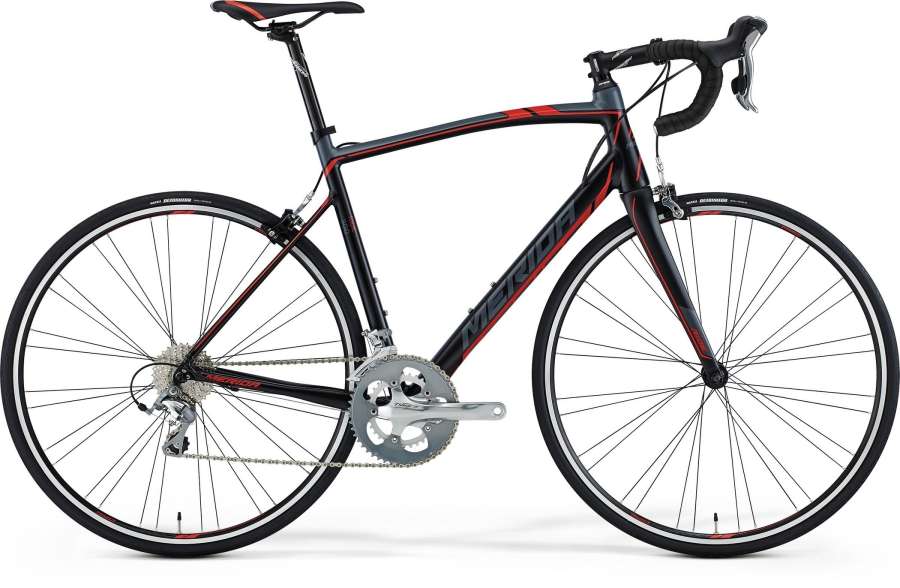 SILK BLACK/DK.GREY(SIGNAL RED) - Merida Bikes Ride 300 - 2015