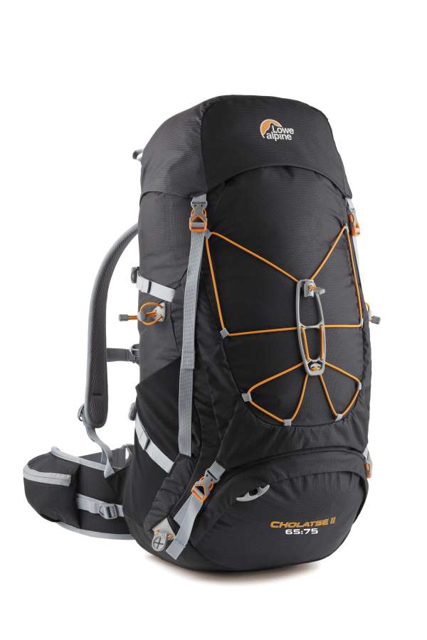 BLACK/PUMPKIN - Lowe Alpine Cholatse II 65:75