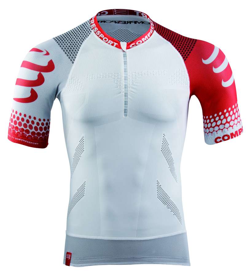 WHITE - Compressport Trail Running Shirt SS