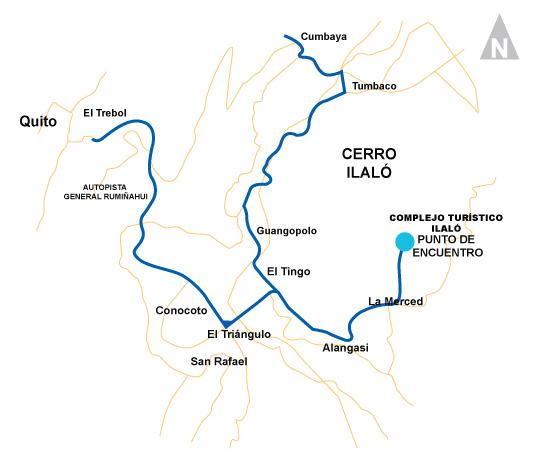 Mapa para ir al Tatoo Adventure Run