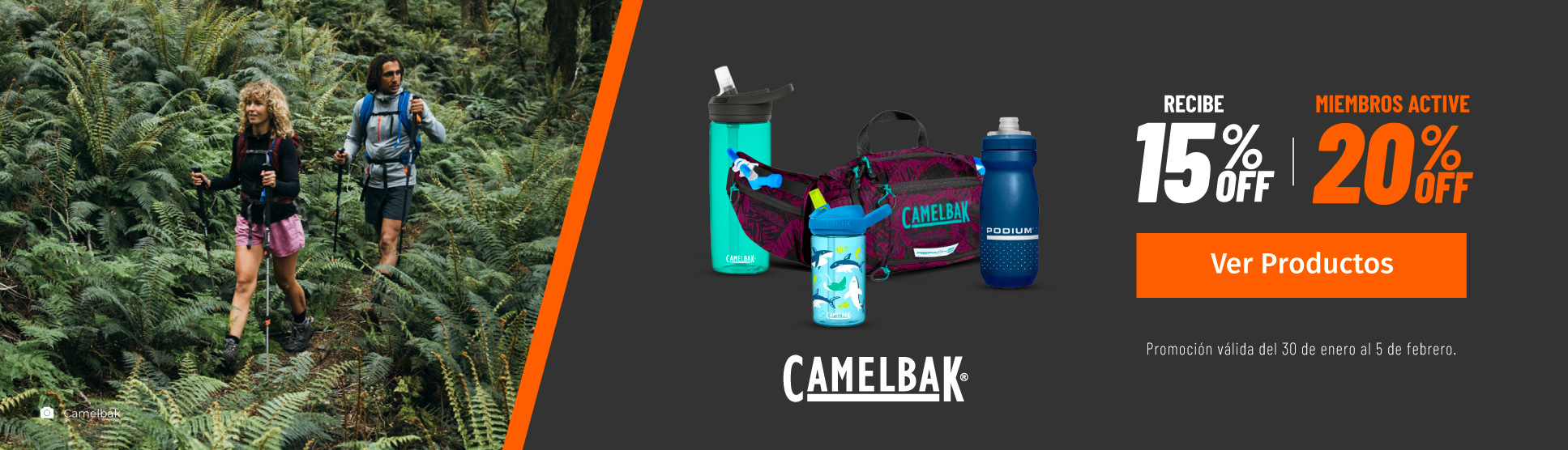 Promo Semanal Chile: Productos seleccionados Camelbak.