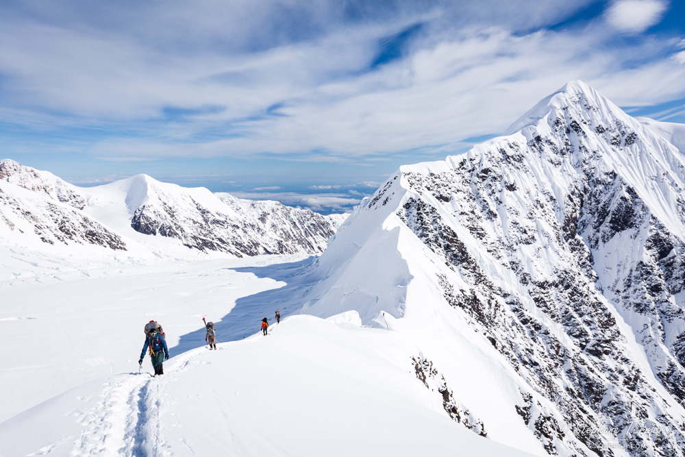 Kartens Ridge, Camino al Campamento 4, Denali