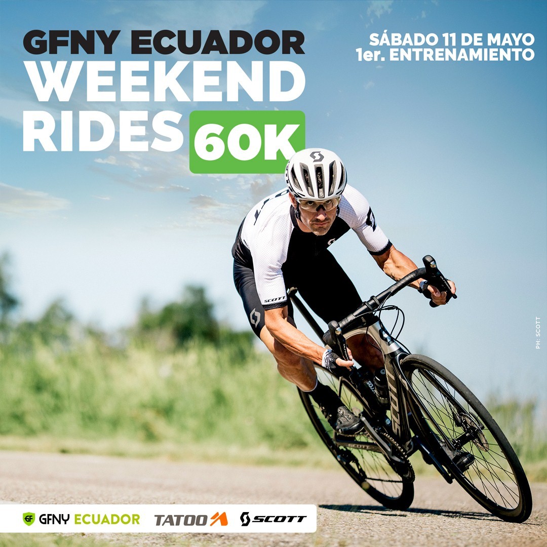 GFNY Ecuador Weekend Rides -Primer Entrenamiento 60K-